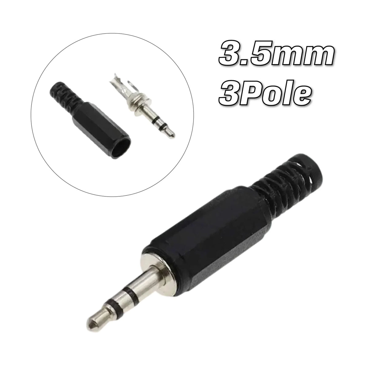 5/20PCS 3.5mm Audio Male Plug 3.5 Jack 2/3/4 Sections Connector for Microphone Headphone Audio Plug