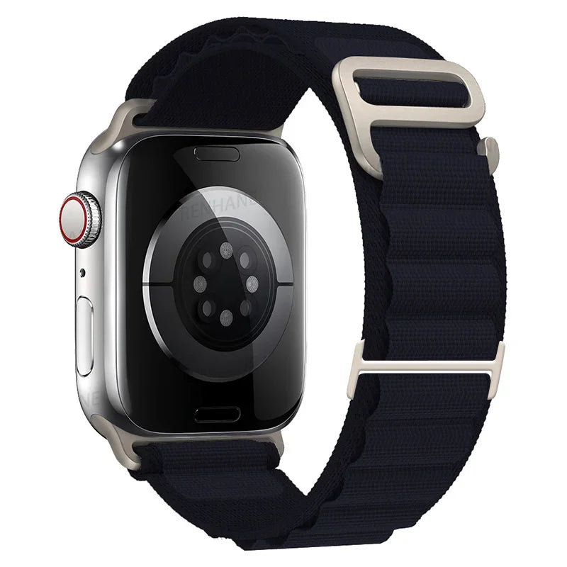 Nylon Loop Alpine Band for Apple Watch Strap Ultra 3 49mm 46mm 42mm 45mm 41mm 44mm 40mm Bracelet for iWtach SE 11 10 9 8 7 6 5 4
