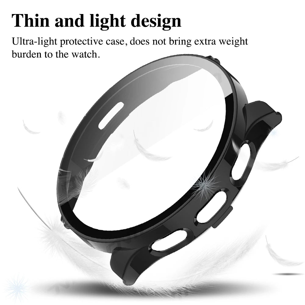 Glass+Case for Garmin Venu 4 3 3S Tempered Glass Screen Protector & Hard PC Protective Bumper for Venu3 Shell Accessories
