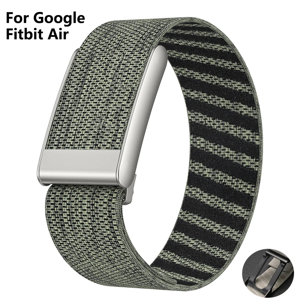 Nylon Loop Strap for Google Fitbit Air Change To Whoop 5.0 Sport Stretchy Watch Bracelet Soft Breathable Wristband for Women Men