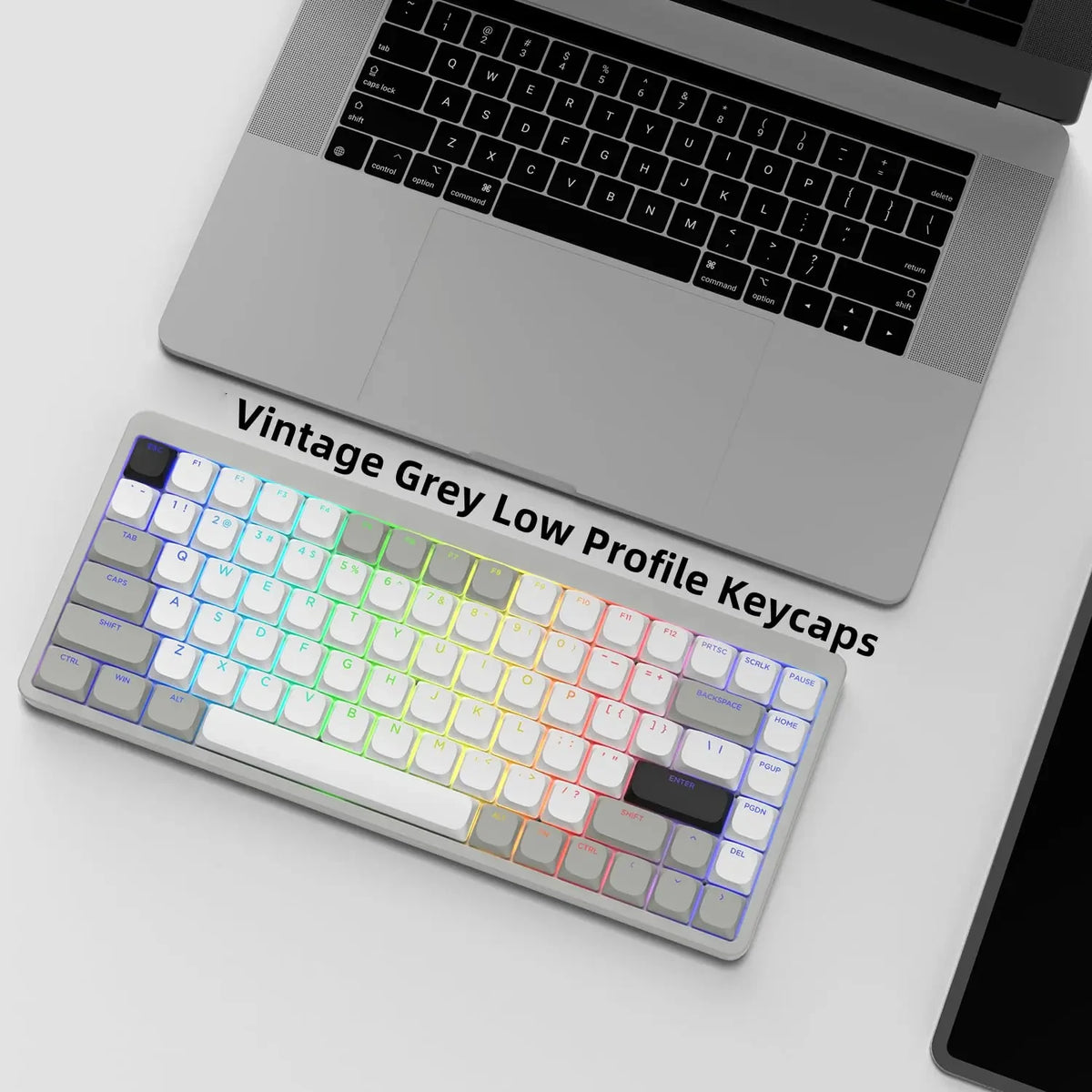 143 Key Low Profile PBT Keycaps Backlit Shine Through RGB Key cap for 60% 61/87/104 Cherry Gateron MX Gamer Mechanical Keyboard