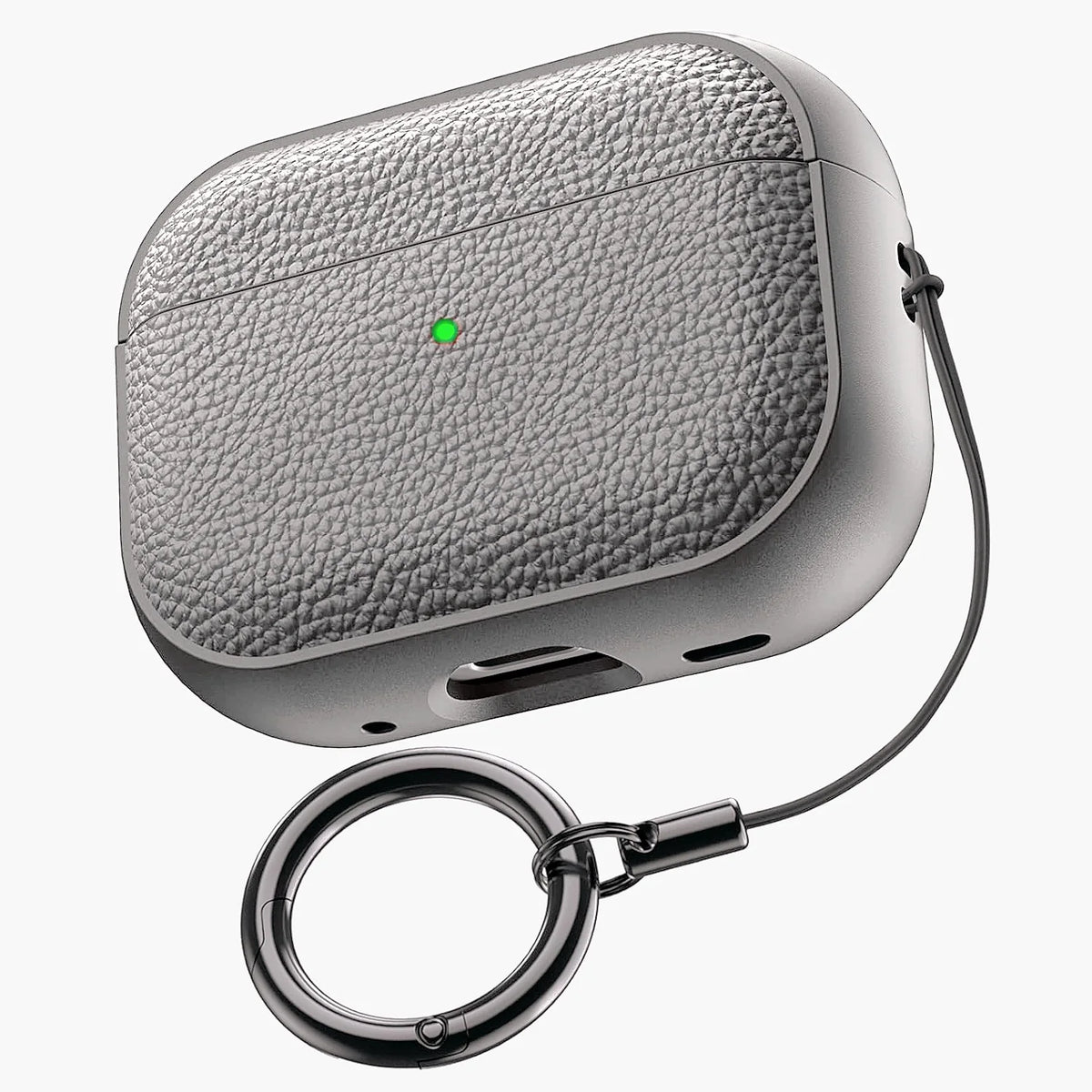 For AirPods 5/4/Pro 3 Leather Pattern TPU Earphone Accessories Full Protective Case with Keychain for AirPods 5/4/Pro 3/Pro 2