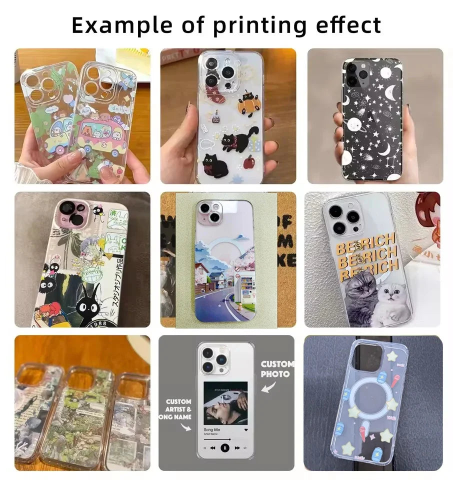 Customized Clear Soft Case for iPhone 18 17 Pro Max Air 16 15 14 13 DIY Cover Personalized Photo Magnetic Mag-safe TPU Shell
