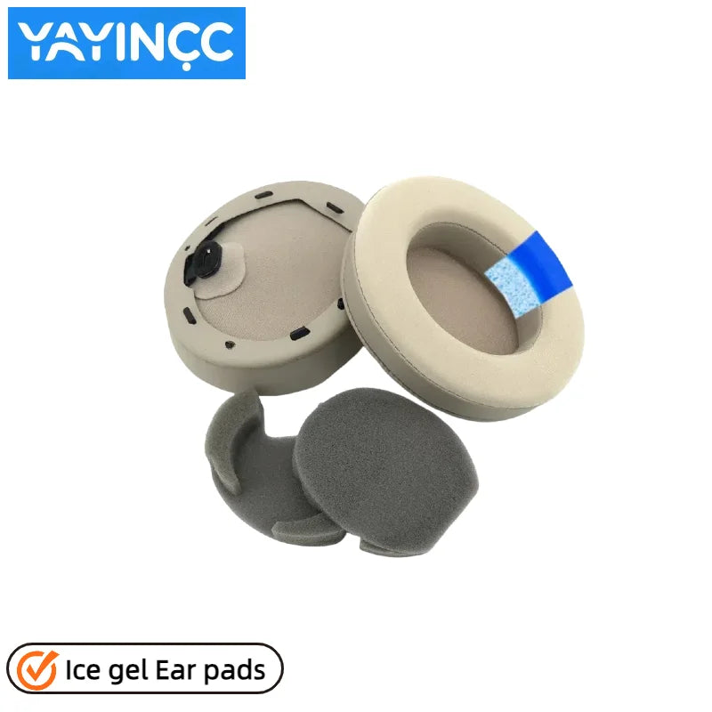 Replacement Easy to install Snap on Headbeam cushion/Protein skin memory sponge ear pad For Sony WH-1000XM4 Headset repair parts