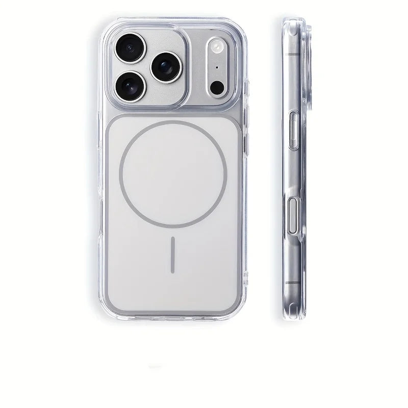 P69 Premium Transparent White Back Case Ideal for Iphone 17 Pro Max 17 Pro And 17 Highly Compatible with for iphone 16 15 14 Pro