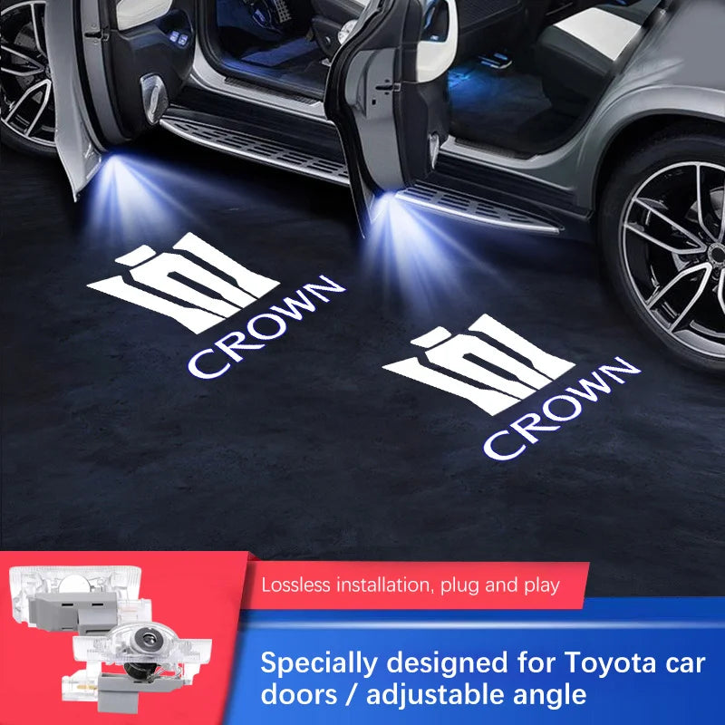 Auto Accessories For Toyota Crown JZS171 JZS171W JZX175 JZX171 GRS180 GRS200 GRS181 GRS182 car led Door Welcome Lights Logo Lamp