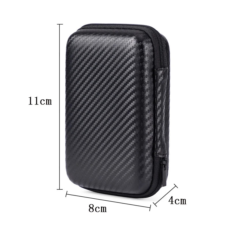 Portable Zipper Earphone Case Bag for Airpod Earpods KZ BA10 AS10 ES4 Charging Cable Accessories Mini Carrying Storage Bag Pouch