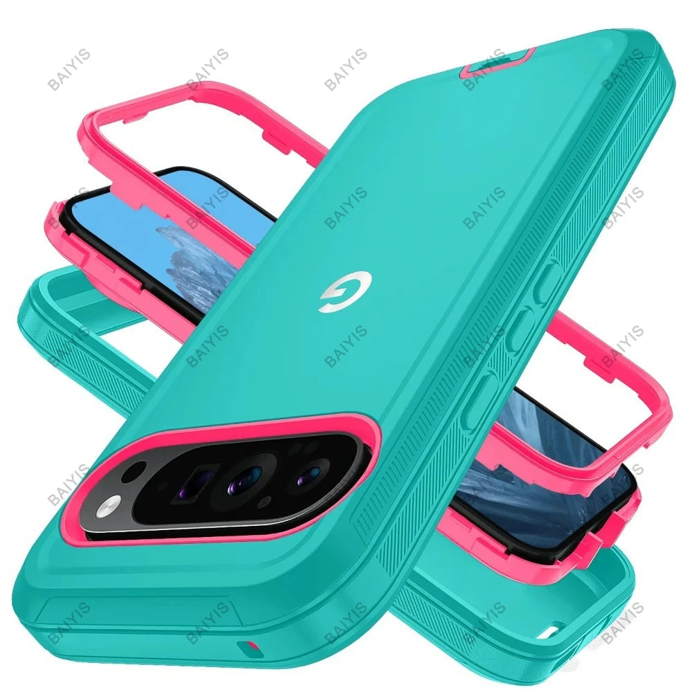 Military Shockproof Defender Armor OTT-BOX Case For Google Pixel 10A 9A 11 10 9 Pro XL 8Pro 8A Enhanced Anti-Drop Hard Cover