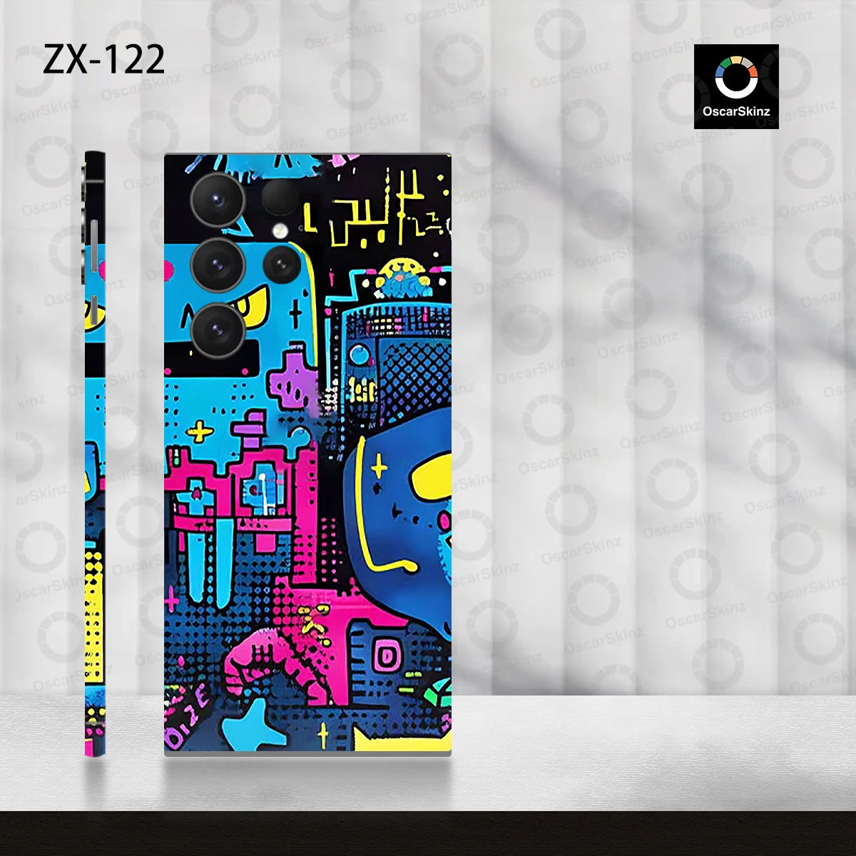 Colorful Decal Skin for Samsung Galaxy S24 S23 S22 Ultra Plus S25 Note20 Back Screen Protector Cover Wrap Stones Sticker