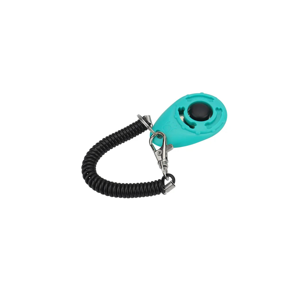 Pet Training Clicker Cat Dog Toy Spring Keyring Portable Sound Pet Training Supplies