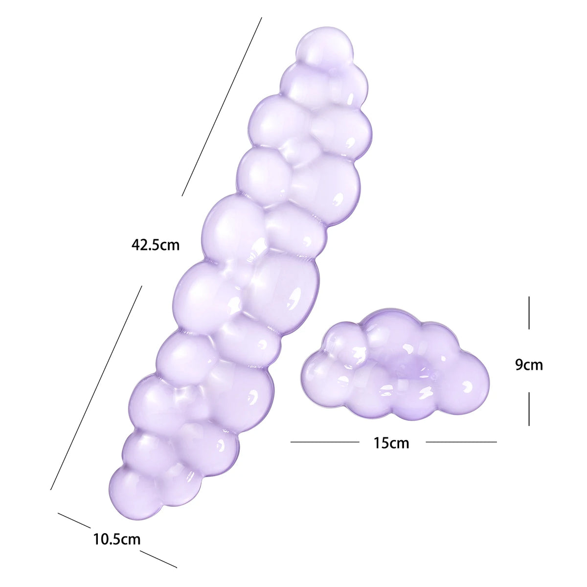 Cute Cloud Ergonomic Wrist Rest Silicone TPU Keyboard Mouse Pad Pressure Relief Comfort for Office Gaming Laptop Desktop Gift