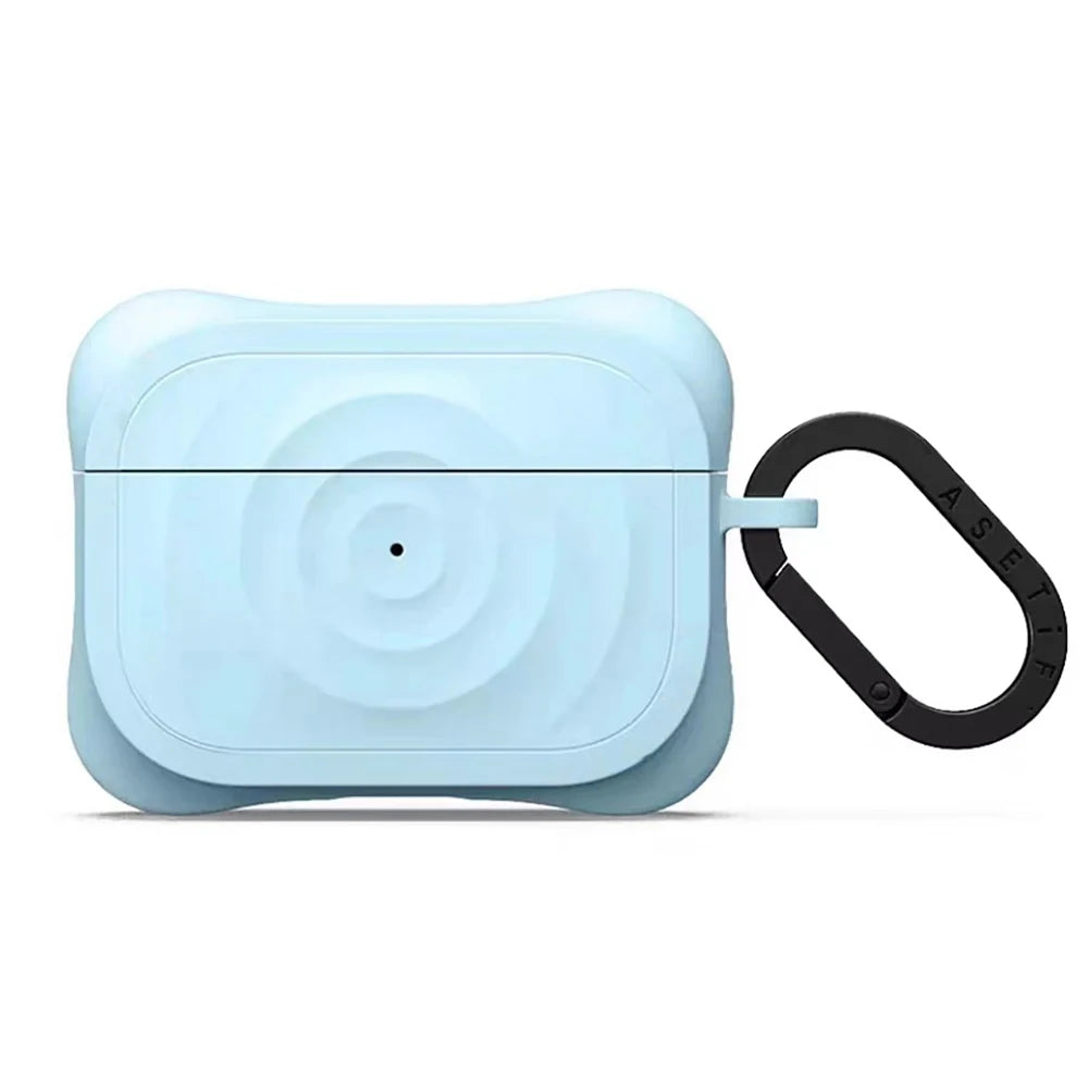 Ripple Liquid Silicone Case For AirPods Pro 3 2 AirPods4 Multi Color Wireless Bluetooth Earbuds Simple Protective Cover