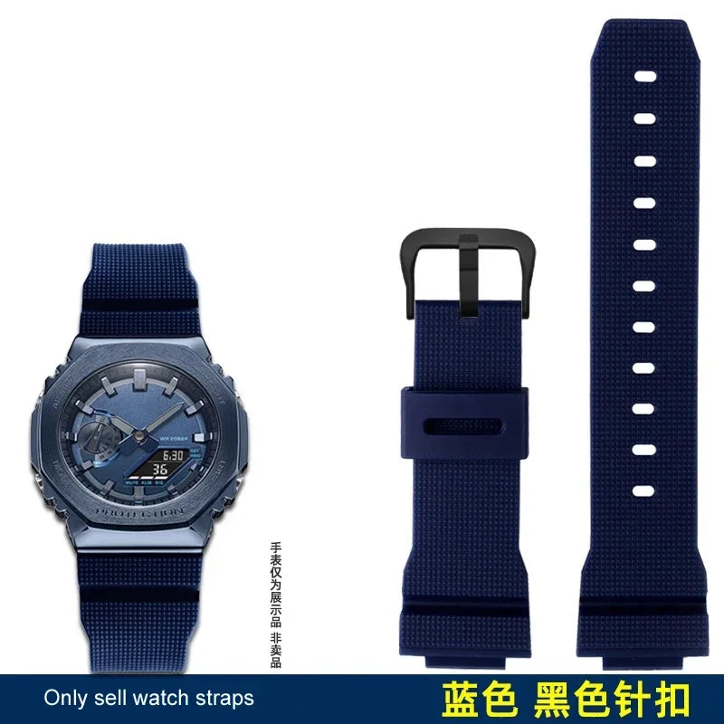 High quality rubber strap For Casio G-Shock GM2100 GA2100 DW5600GM GA 2100 DW6900 silicone waterproof strap 16mm bracelet
