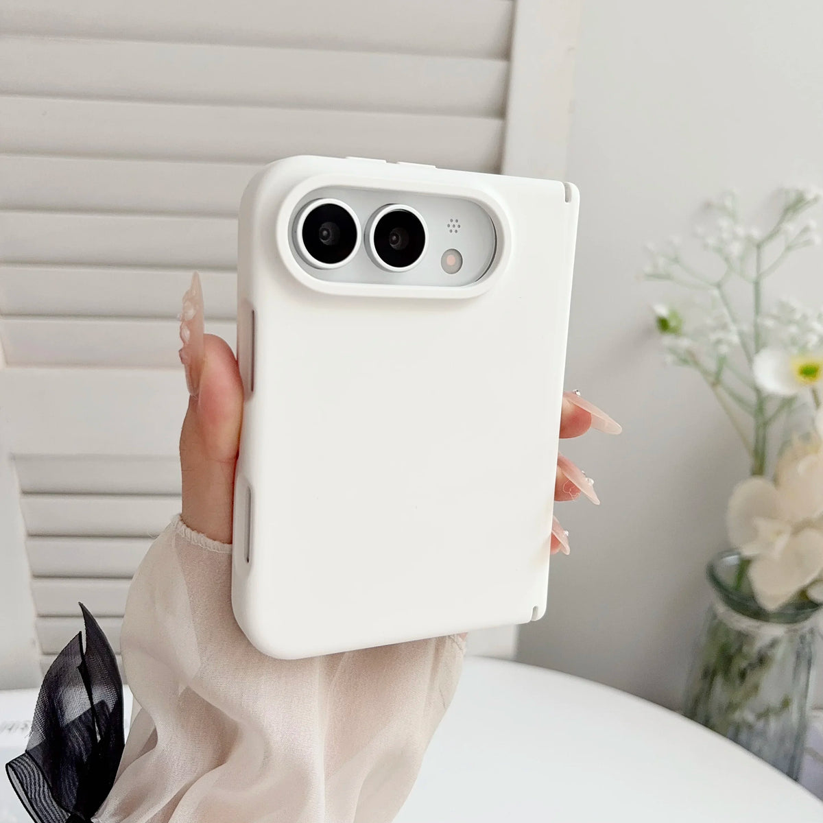 Luxury silicone For Magsafe Magnetic phone case, for iPhone Duo anti drop protective case, supports wireless charging Cover