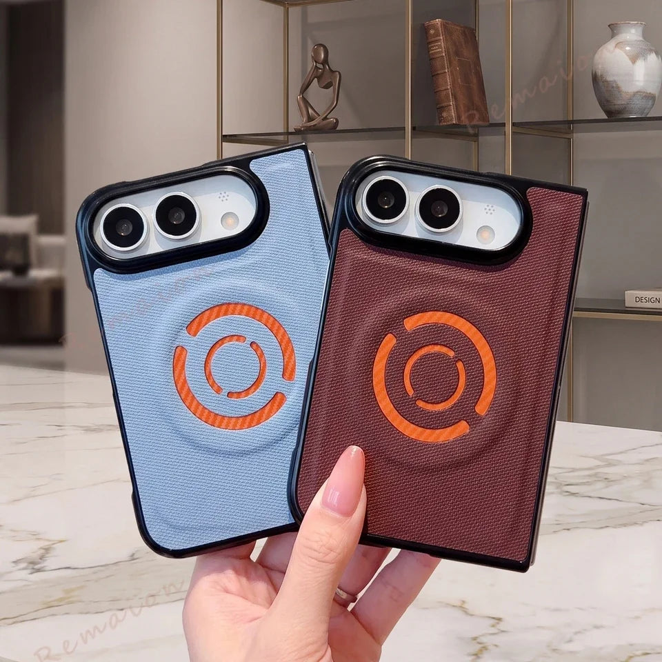 Fashion Magnetic Tech Fabric Phone Case For iPhone DUO 18Fold Magsafe Official Shockproof Protector Cover 18DUO