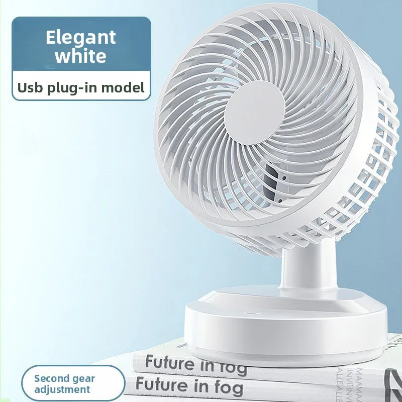 5 6 8 Inch USB Powered Mini Desktop Fan Strong Wind Quiet Portable Table Cooling Fan For Office Bedroom Dorm Student Home Use