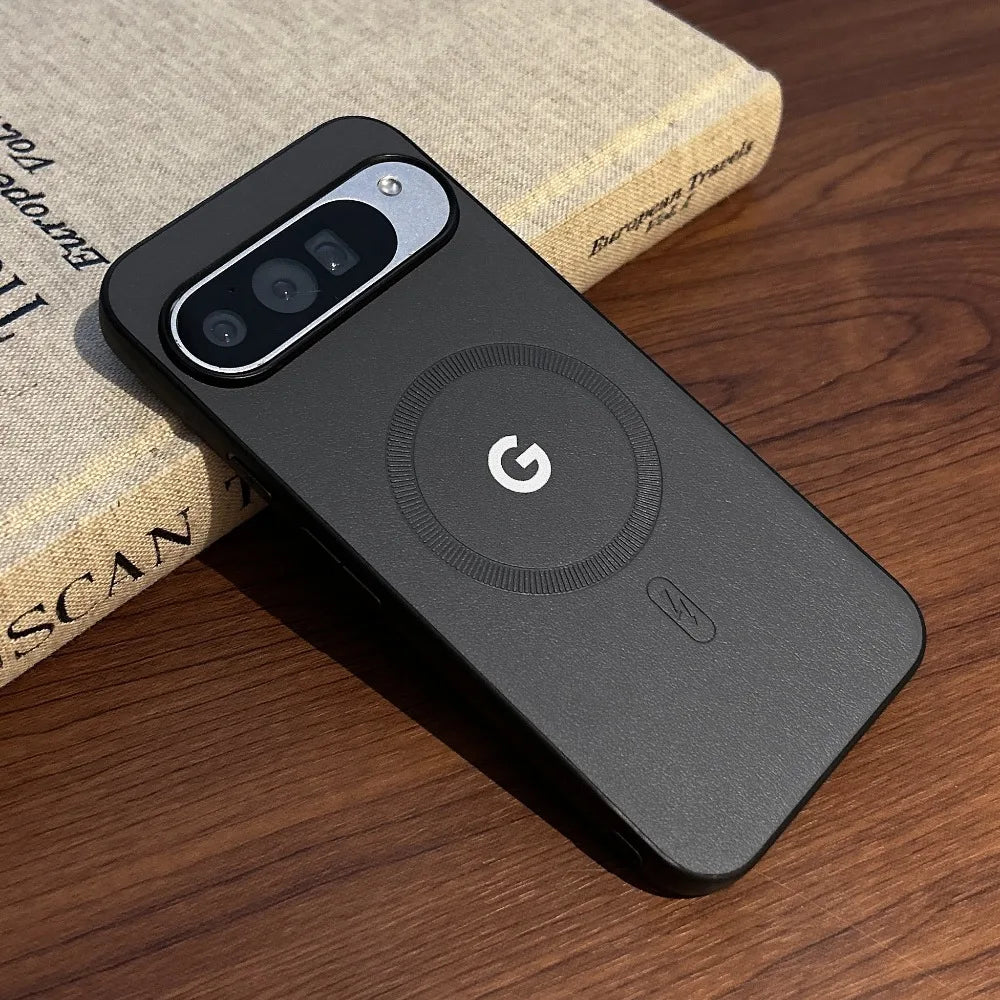 for Google 11 Pro for Magsafe PU Leather Case for Google Pixel 10 11 Pro XL 8 9 10A 9A 8A Magnetic Wireless Charging Slim Cover