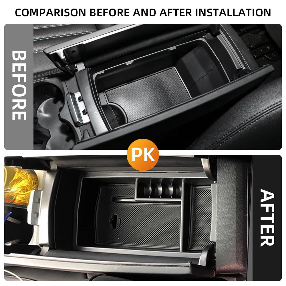 Car Armrest Storage Box Organizer for Peugeot 3008 3008GT 5008 2017-2020 Models Central Console Tray Accessories Auto Interior