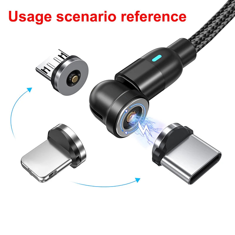 5PCS Magnetic Plug Connector Universal Round Magnetic Cable Type C Micro USB Magnet Replacement Parts for Mobile Phones