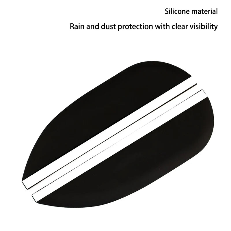 Car Rearview Mirror Rain Eyebrow Universal Silicone Rainproof Auto Rearview Mirror Rain Visor Shade Cover Car Accessories