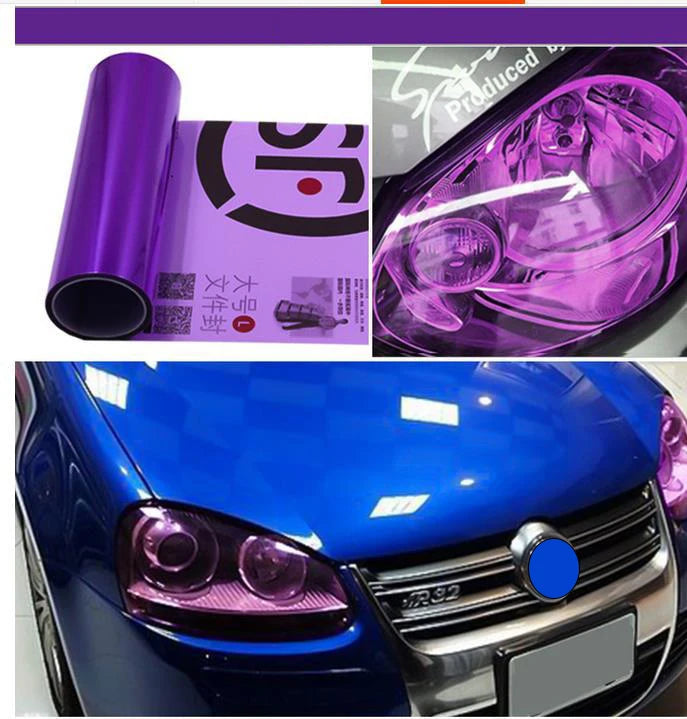 30x60cm PVC Car Headlight Lamp Film Fog Lamp Taillight Sticker Vinyl Film Sticker Auto Lamp Styling Wrap Film Car Accessories