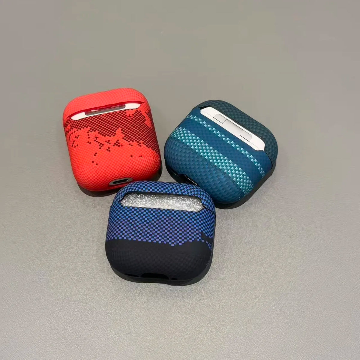 Carbon Fibre Pattern Earphone Case Cover for AirPods 1 2 3 4 Pro 2 Pro 3 Wireless Bluetooth Headset Protective Cover