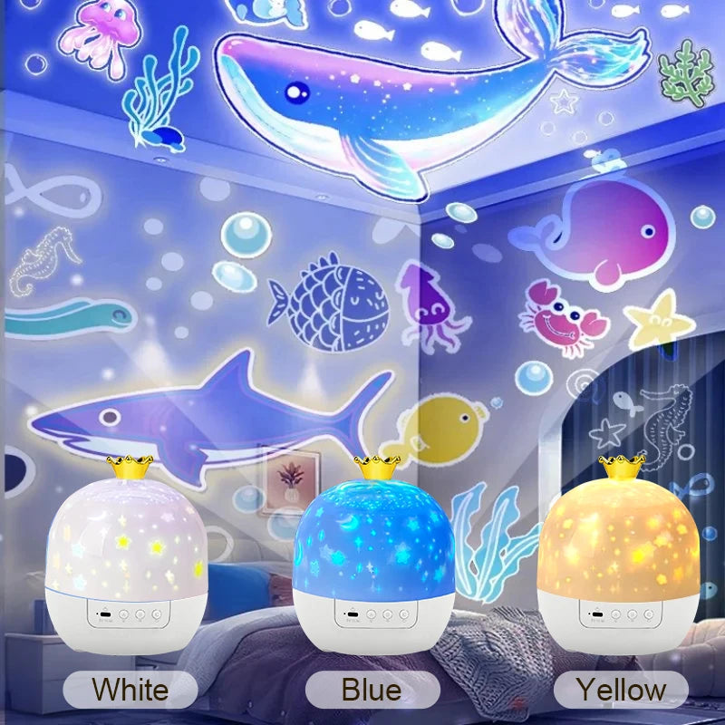 Star LED Night Light Projector, Star Ocean Projection Light, 15 Films Light Projector, Best for Christmas Kids Gifts