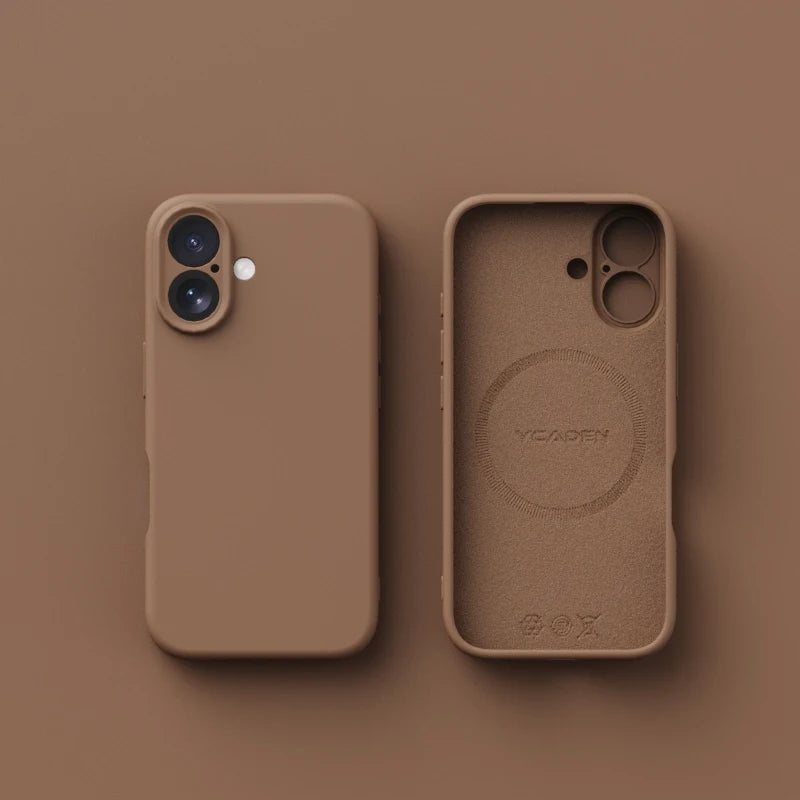 Original Liquid Silicone Magnetic Phone Case For iPhone 17Air 16 Plus 15 14 13 12 17 Pro Max Magsafe Wireless Charge Matte Cover