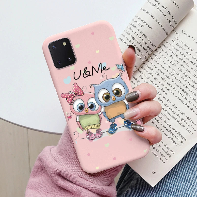 Soft Case For Samsung Galaxy Note 10 Lite Phone Cover Cute Flowers Butterfly Fundas TPU Coque For Samsung Note 10 Lite Bumper