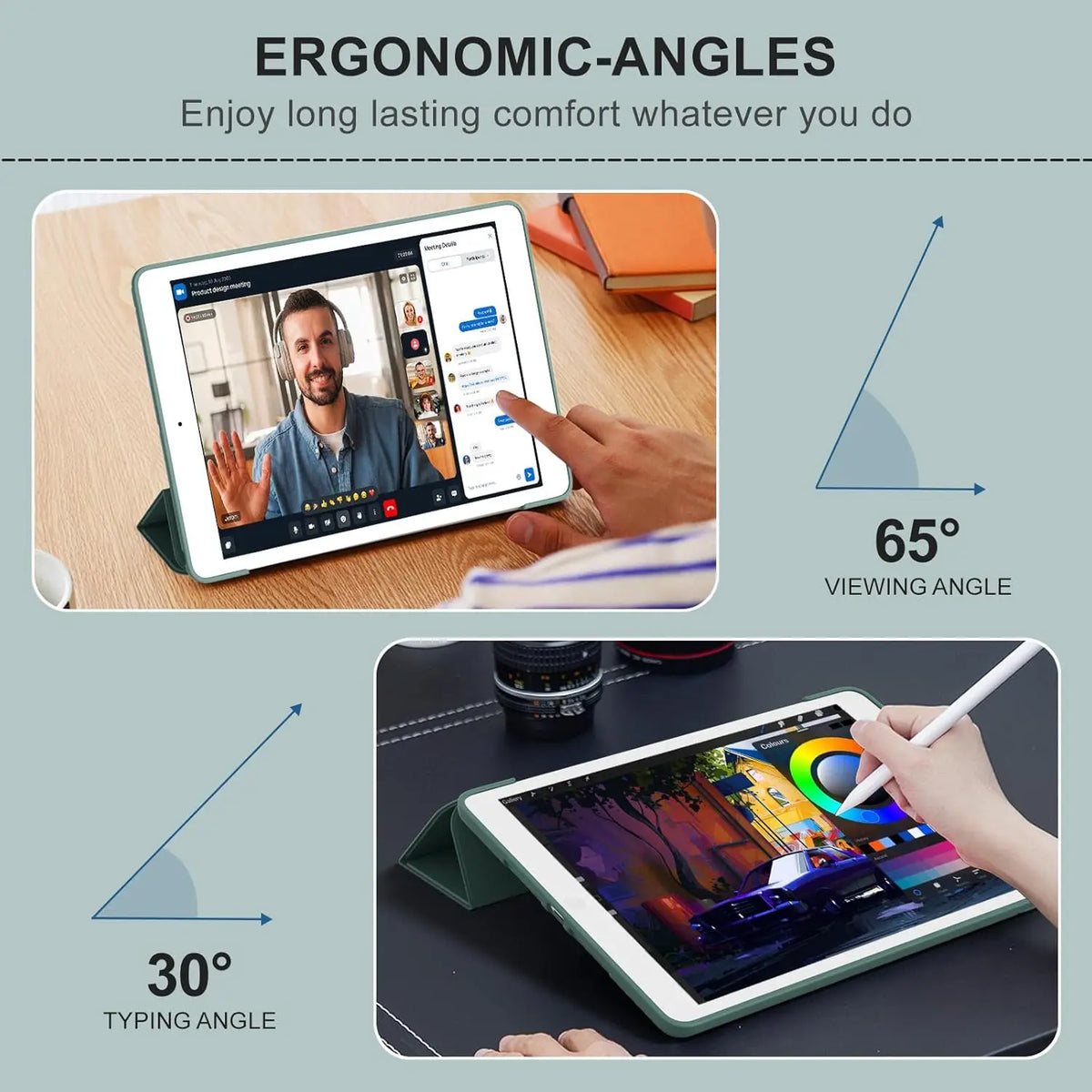 Tri-fold Flip Case For iPad Mini 1 2 3 4 5 7.9'' 2015 2014 2013 Magnetic Stand PU Leather Protective Cover