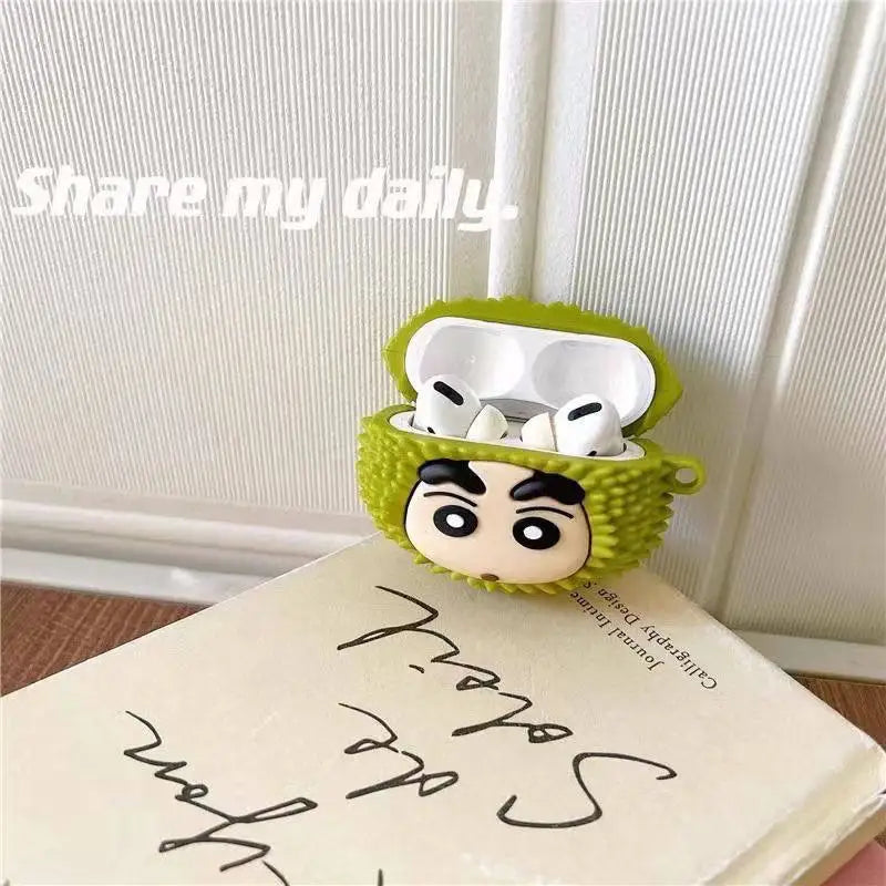 Durian Crayons Silicone Earphone Case Accessories Cover Case For Airpods Pro Pro 2 Pro 3 1 2 3 4 5