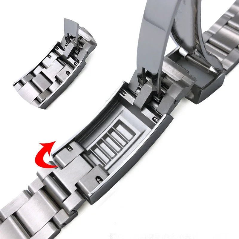 Watchbands For Rolex SUBMARINER DAYTONA Yacht-Master GMT Watch Band Strap glidelock Clasp Stainless Steel Bracelet 20mm 21mm