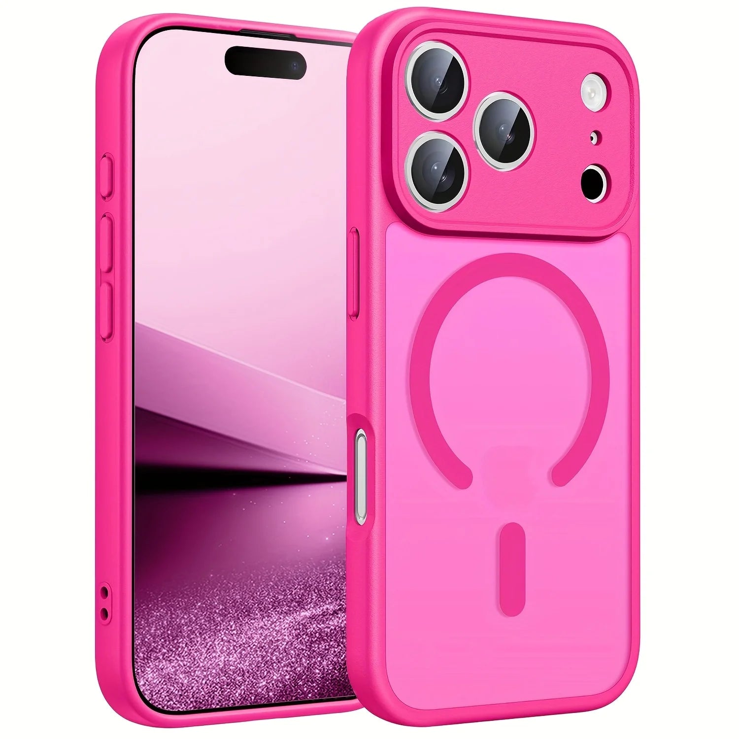 Original Case For iPhone 17 Air 16 15 14 13 12 17 Pro Max Plus For Magsafe Magnetic Wireless Charge Lens Protector Matte Cover