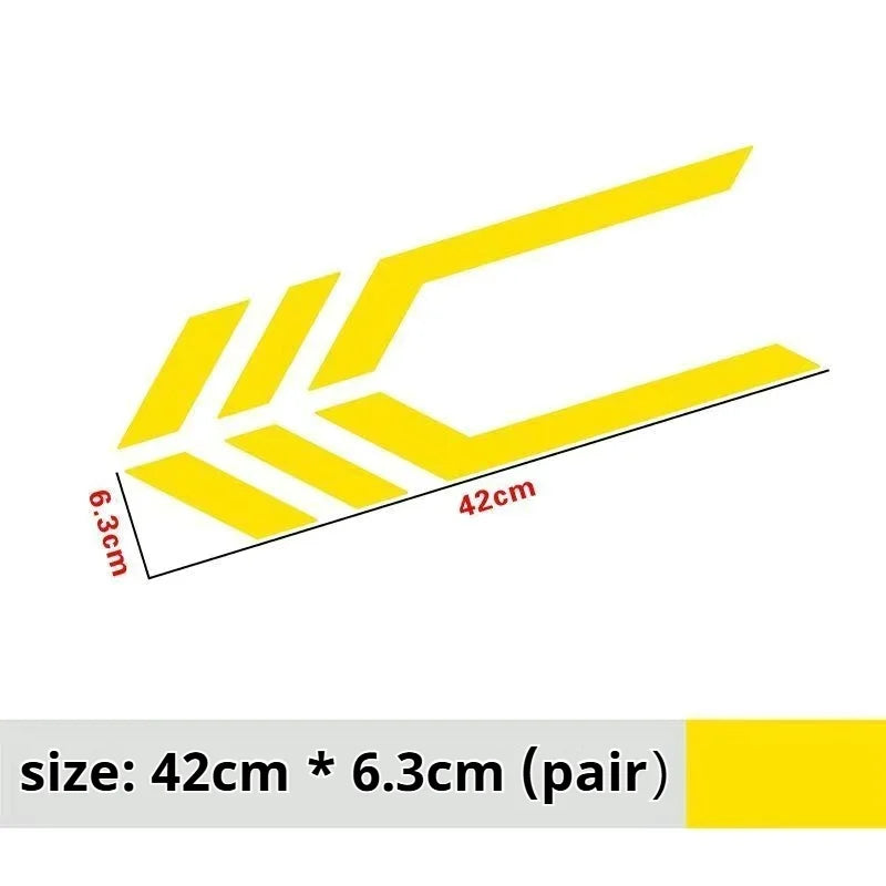 Car Stickers, Front and Rear Bumper Stickers, Body Fender Personalized Reflective Waterproof Decals Car Accessories