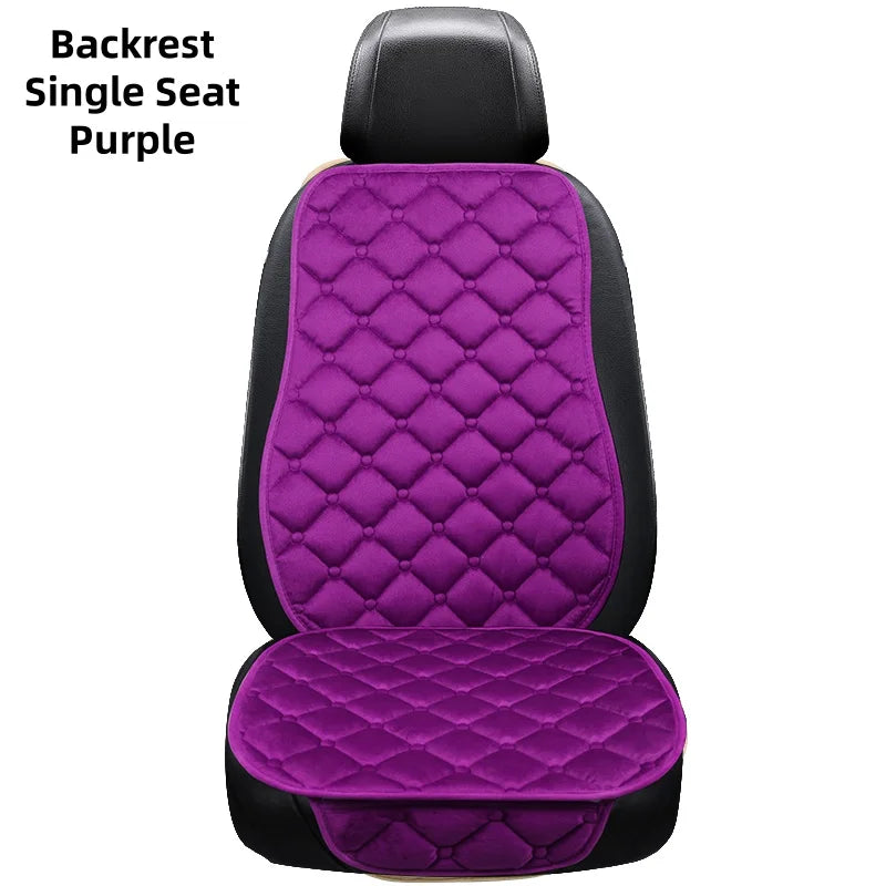 Car Seat Cover Protector Universal Winter Warm Auto Seat Cushion Rear Seat Cushion Protection Covers Back Cushion Three Piece