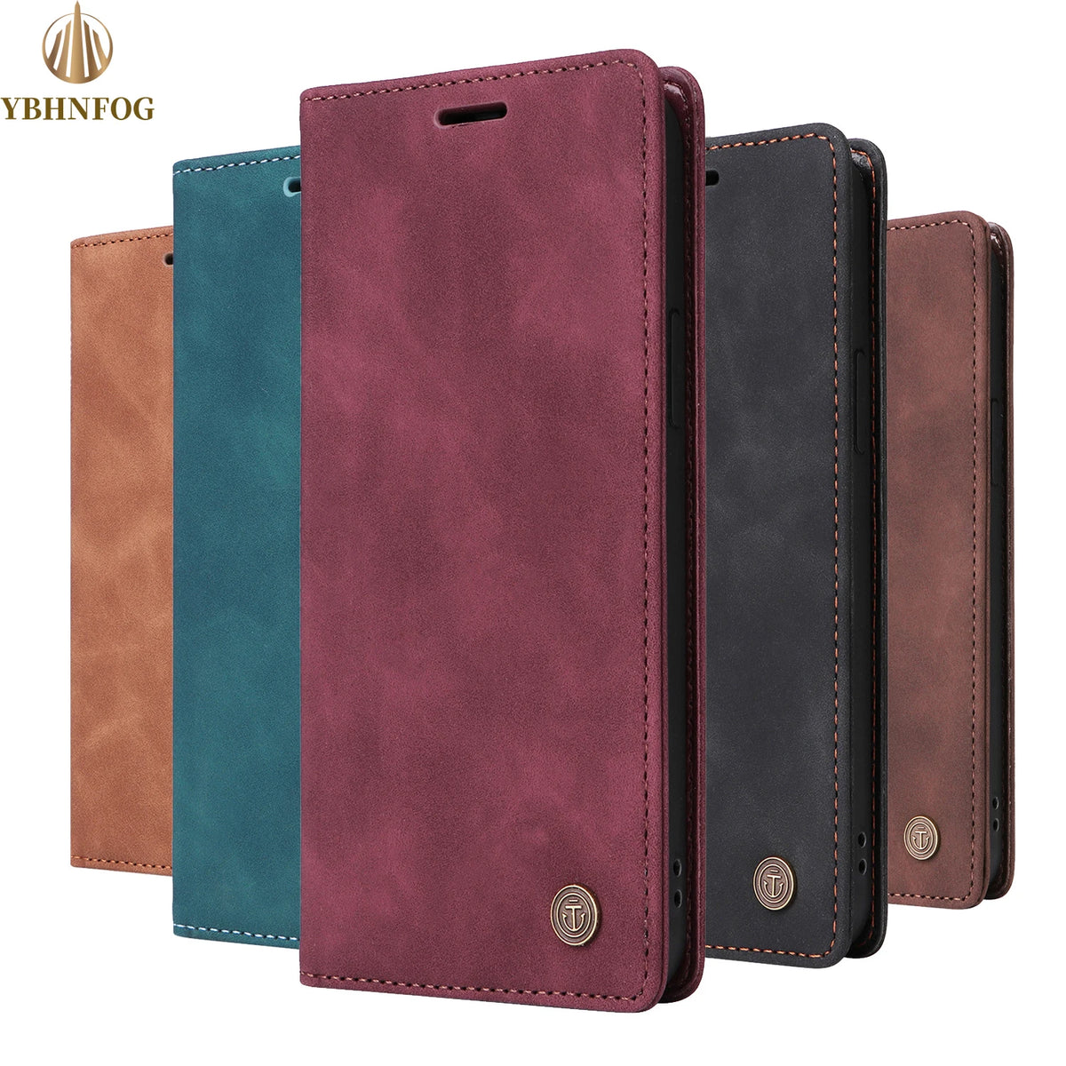 Leather Flip Phone Case For Samsung Galaxy S10 Plus S20 S21 FE S22 S23 S24 S25 S26 Ultra Note 20 Ultra Luxury Wallet Cover