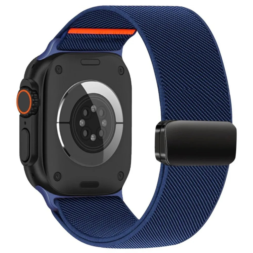 Nylon Strap for Apple Watch Band 49mm 46mm 42mm 45mmm 41mm 44mm 40mm Magnetic Bracelet Correa iWatch Ultra 11 10 9 8 7 6 5 SE 3
