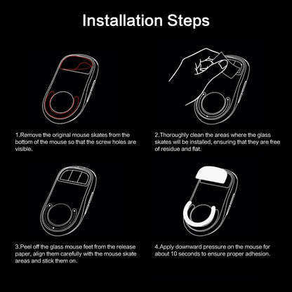 Mouse Feet Skates Ultra Strong Flawless Glass Super Fast Smooth Durable Sole for Logitech G Pro X Superlight 2 Gaming Mouse