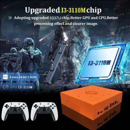 M8 Dual System Retro Game Console I3-3110M | 1TB HDD 70,000+ Games | PS2 Wii PSP N64 SS | Plug & Play TV | Wireless Controller