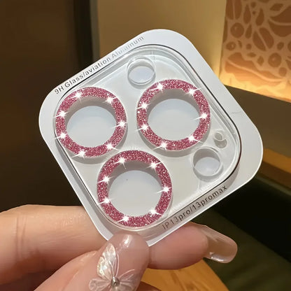 For IPhone Camera Lens Protector 9H Tempered Glass Bling Compatible with Models 11 12 13 14 15 16 Pro Max Screen Cover