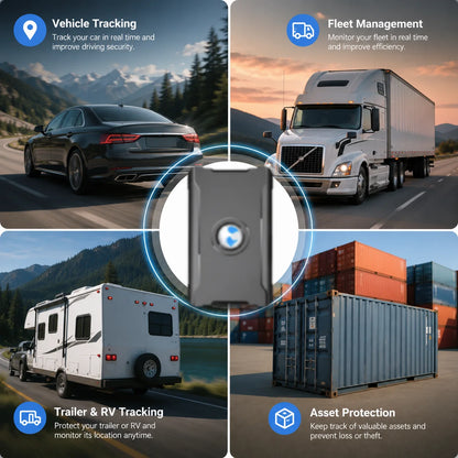 4G LTE GPS Tracker for Car, US Seller, Magnetic Hidden Vehicle Locator, Real-Time Global Tracking Device, Long Battery Life, Geo-Fence Alerts, Service Plan Required