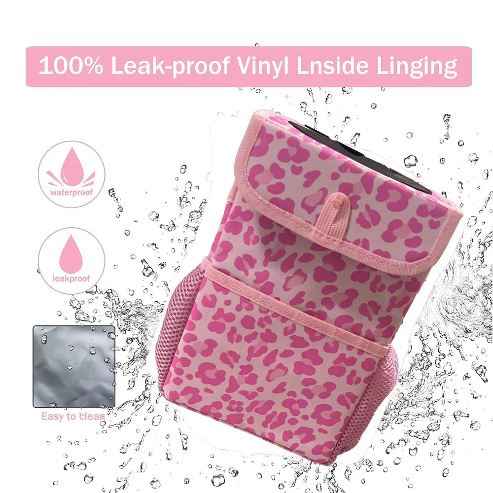Car Trash Can with Lid, Leakproof Collapsible Car Garbage Bin, Portable Automotive Truck Storage Organizer Bag, Multifunctional