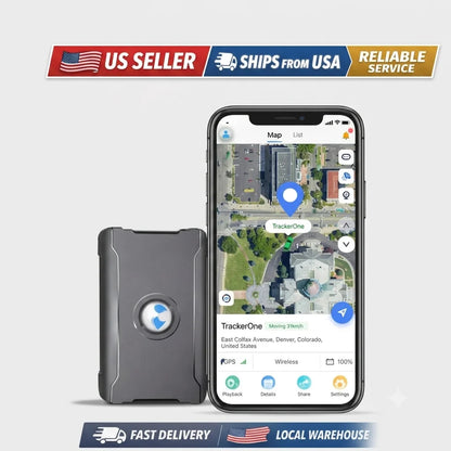 4G LTE GPS Tracker for Car, US Seller, Magnetic Hidden Vehicle Locator, Real-Time Global Tracking Device, Long Battery Life, Geo-Fence Alerts, Service Plan Required