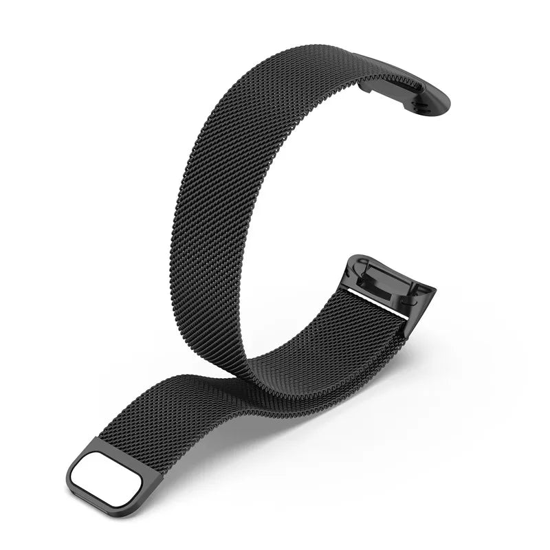 Metal Band For Fitbit Charge 5 6 Smart Watch Mesh Magnetic Loop Sport Strap For Fit Bit Charge 5 6 Bracelet Stainless Steel