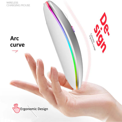 Wireless Mouse Bluetooth-Compatible / 2.4G Two connection modes Rechargeable RGB Mouse Gamer Silent Mice For Computer Laptop