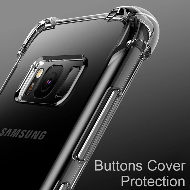 Transparent Airbag Case for Samsung Galaxy S10 Lite Plus 5G Capa S10E S10Lite S10Plus S105G Shockproof Silicone Soft Cover Funda