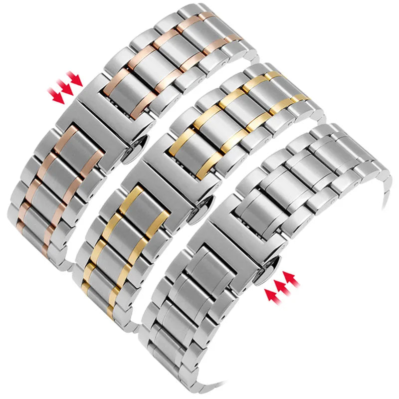 watch bracelet For any brand wristband stainless steel 14 15 16 17 18 19 20 21 22 23 24mm with Curved strap accessories bands