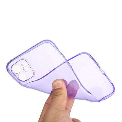 Neon Fluorescent Shockproof Case For iPhone 17 Air 16 15 14 Plus 13 12 Mini 11 Pro Max Candy Color Soft TPU Clear Bumper Cover
