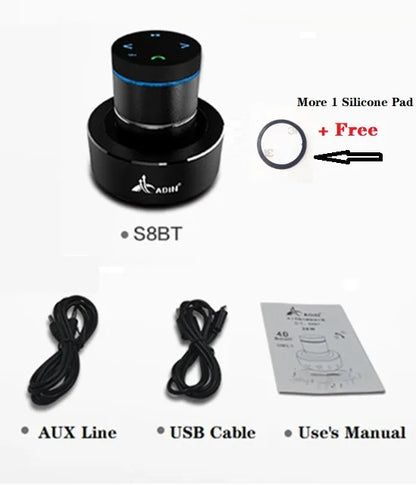 Adin 26W Vibro Bluetooth Speaker Wireless Anti-Neighbor Portable Vibration Subwoofer Bass Sound Box for Music Audio Speakers Aux