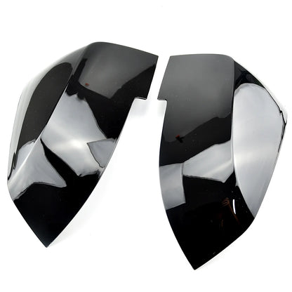 2 Pieces Rearview Mirror Cover Cap Carbon Black for BMW Series 1 2 3 4 X M 220i 328i 420i F20 F21 F22 F23 F30 F32 F33 F36 X1